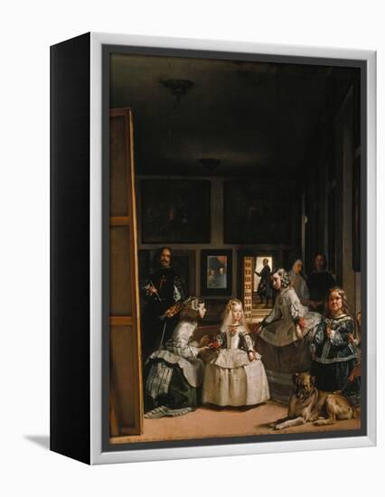 Las Meninas (The Courtladies)-Diego Velazquez-Framed Premier Image Canvas