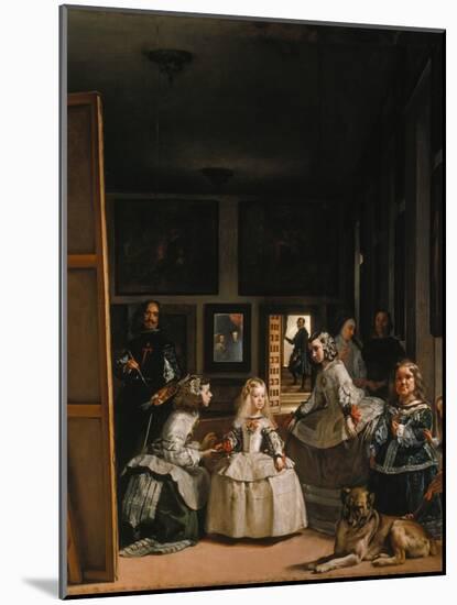 Las Meninas (The Courtladies)-Diego Velazquez-Mounted Giclee Print