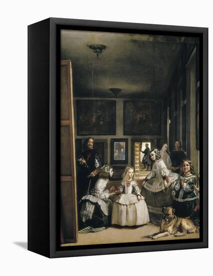 Las Meninas (The Maids of Honour or the Family of Philip IV)-Diego Velazquez-Framed Stretched Canvas