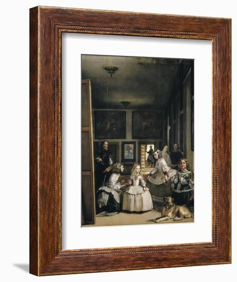 Las Meninas (The Maids of Honour or the Family of Philip IV)-Diego Velazquez-Framed Art Print