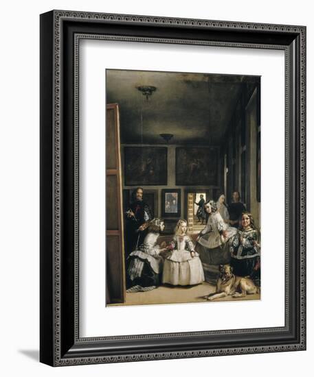 Las Meninas (The Maids of Honour or the Family of Philip IV)-Diego Velazquez-Framed Art Print