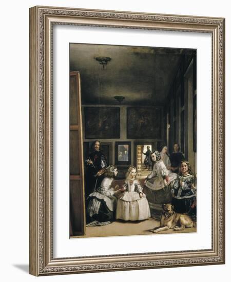 Las Meninas (The Maids of Honour or the Family of Philip IV)-Diego Velazquez-Framed Art Print