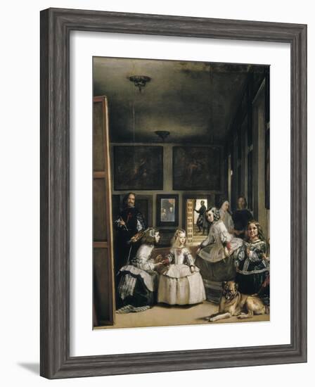 Las Meninas (The Maids of Honour or the Family of Philip IV)-Diego Velazquez-Framed Art Print