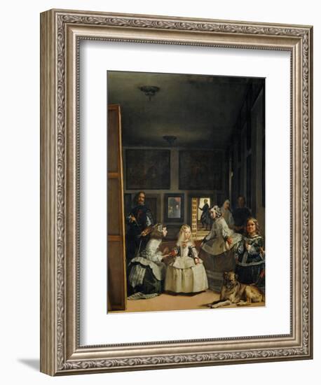 Las Meninas (With Velazquez' Self-Portrait) or the Family of Philip IV, 1656-Diego Velazquez-Framed Giclee Print