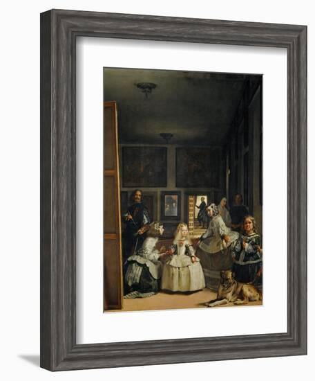 Las Meninas (With Velazquez' Self-Portrait) or the Family of Philip IV, 1656-Diego Velazquez-Framed Giclee Print