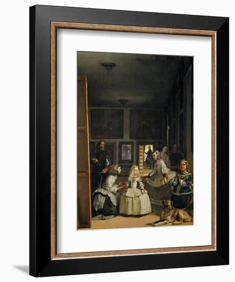 Las Meninas (With Velazquez' Self-Portrait) or the Family of Philip IV, 1656-Diego Velazquez-Framed Giclee Print