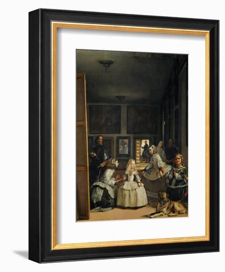 Las Meninas (With Velazquez' Self-Portrait) or the Family of Philip IV, 1656-Diego Velazquez-Framed Giclee Print