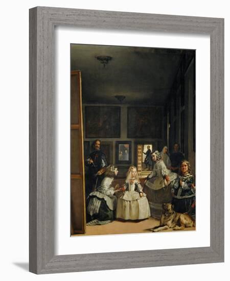 Las Meninas (With Velazquez' Self-Portrait) or the Family of Philip IV, 1656-Diego Velazquez-Framed Giclee Print