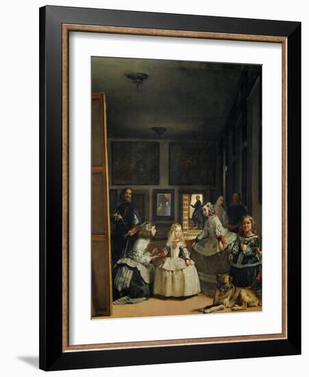 Las Meninas (With Velazquez' Self-Portrait) or the Family of Philip IV, 1656-Diego Velazquez-Framed Giclee Print