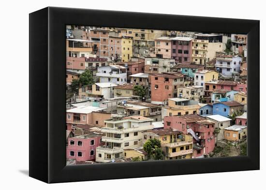 Las Penas barrio, historic centre on the hill of Cerro Santa Ana, Guayaquil, Ecuador, South America-Tony Waltham-Framed Premier Image Canvas