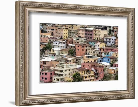 Las Penas barrio, historic centre on the hill of Cerro Santa Ana, Guayaquil, Ecuador, South America-Tony Waltham-Framed Photographic Print