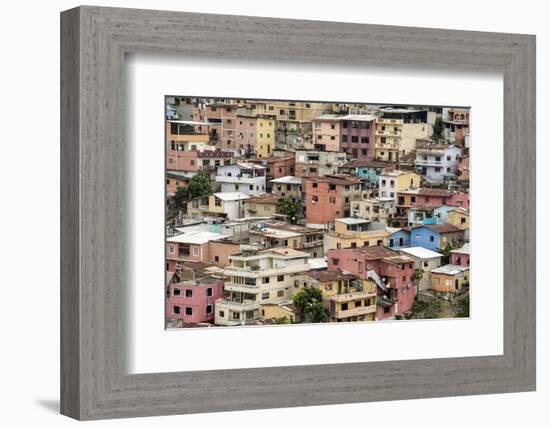 Las Penas barrio, historic centre on the hill of Cerro Santa Ana, Guayaquil, Ecuador, South America-Tony Waltham-Framed Photographic Print