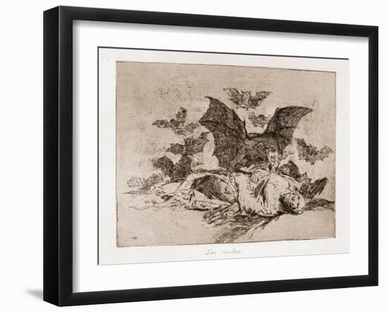 Las resultas-Francisco Jose de Goya y Lucientes-Framed Giclee Print