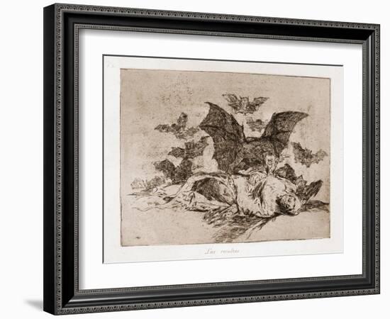 Las resultas-Francisco Jose de Goya y Lucientes-Framed Giclee Print