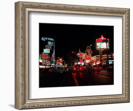 Las Vegas Boulevard Night Scenes-null-Framed Photographic Print