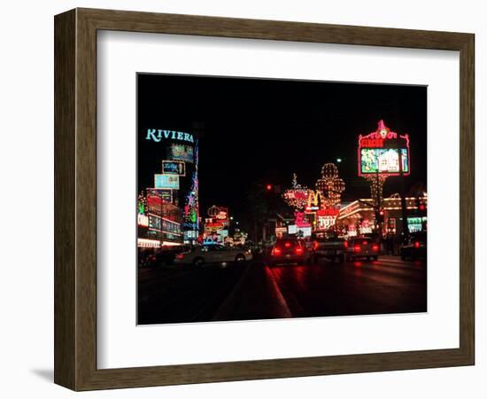 Las Vegas Boulevard Night Scenes-null-Framed Photographic Print