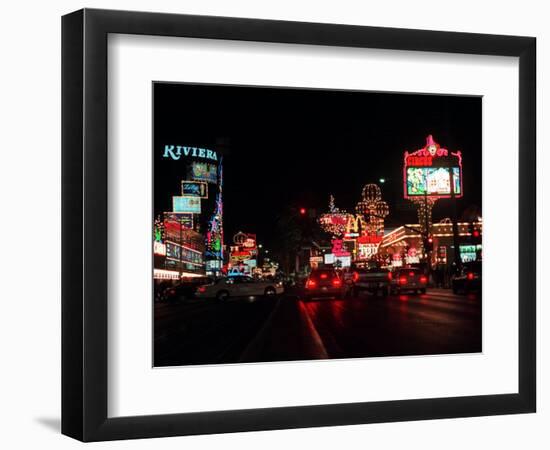 Las Vegas Boulevard Night Scenes-null-Framed Photographic Print