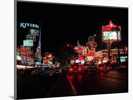 Las Vegas Boulevard Night Scenes-null-Mounted Photographic Print