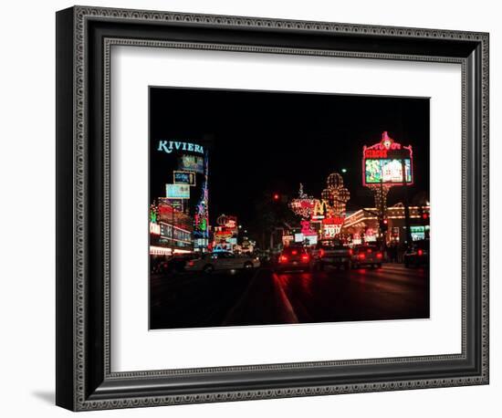 Las Vegas Boulevard Night Scenes-null-Framed Photographic Print