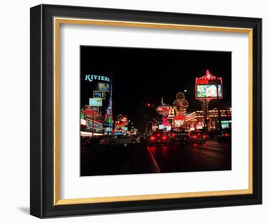 Las Vegas Boulevard Night Scenes-null-Framed Photographic Print