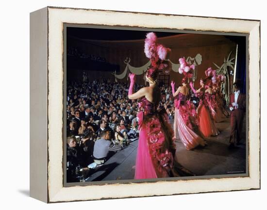 Las Vegas Chorus Showgirls Performing at the Dunes Nightclub-Loomis Dean-Framed Premier Image Canvas