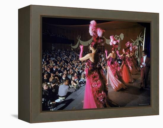 Las Vegas Chorus Showgirls Performing at the Dunes Nightclub-Loomis Dean-Framed Premier Image Canvas