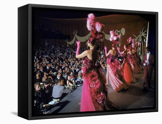 Las Vegas Chorus Showgirls Performing at the Dunes Nightclub-Loomis Dean-Framed Premier Image Canvas