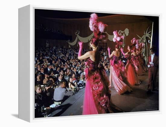 Las Vegas Chorus Showgirls Performing at the Dunes Nightclub-Loomis Dean-Framed Premier Image Canvas