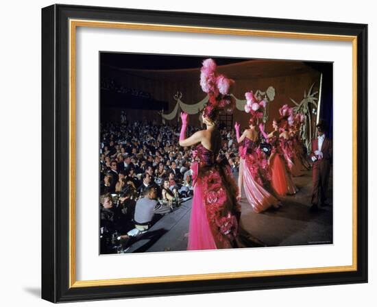 Las Vegas Chorus Showgirls Performing at the Dunes Nightclub-Loomis Dean-Framed Photographic Print