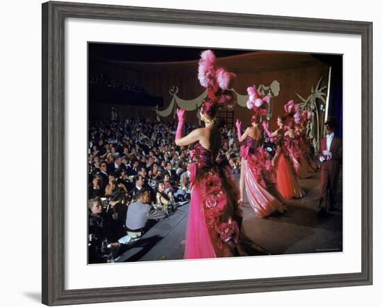 Las Vegas Chorus Showgirls Performing at the Dunes Nightclub-Loomis Dean-Framed Photographic Print