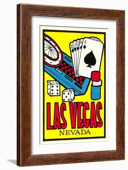 Las Vegas Decal-null-Framed Art Print