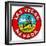 Las Vegas Logo with Bucking Bronco, Nevada-null-Framed Art Print