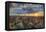 Las Vegas, Nevada - Aerial View at Sunset-Lantern Press-Framed Stretched Canvas