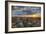 Las Vegas, Nevada - Aerial View at Sunset-Lantern Press-Framed Art Print