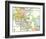 Las Vegas Nevada Area Map-null-Framed Art Print