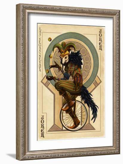 Las Vegas, Nevada - Joker-Lantern Press-Framed Art Print