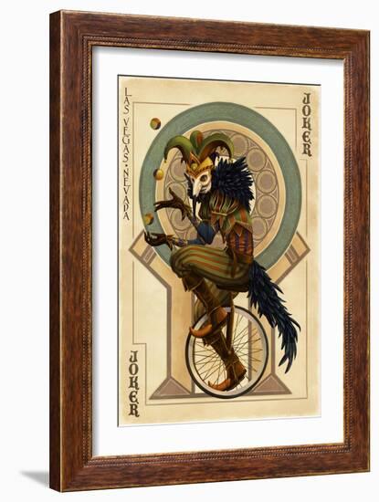 Las Vegas, Nevada - Joker-Lantern Press-Framed Art Print