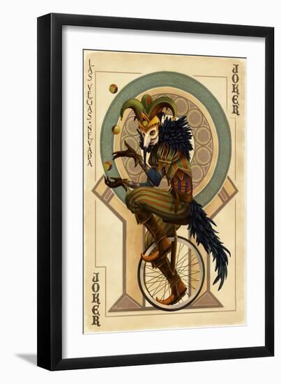 Las Vegas, Nevada - Joker-Lantern Press-Framed Art Print