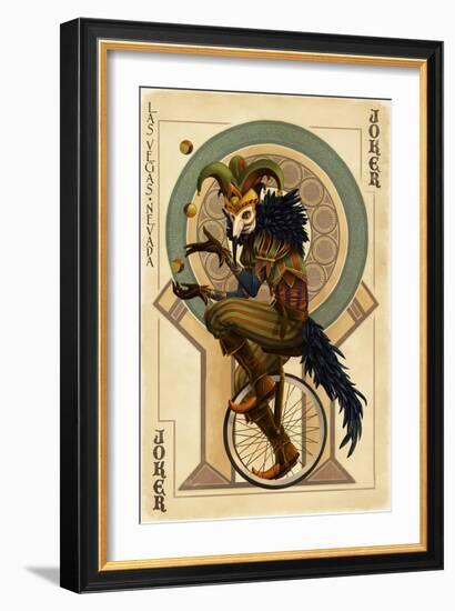 Las Vegas, Nevada - Joker-Lantern Press-Framed Art Print