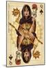 Las Vegas, Nevada - Queen of Spades-Lantern Press-Mounted Art Print