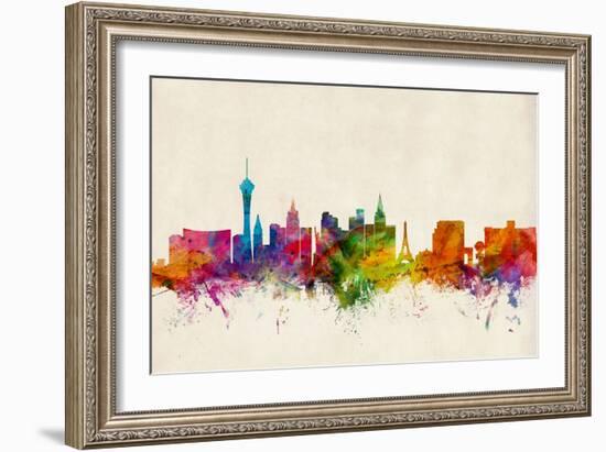 Las Vegas Nevada Skyline-Michael Tompsett-Framed Art Print