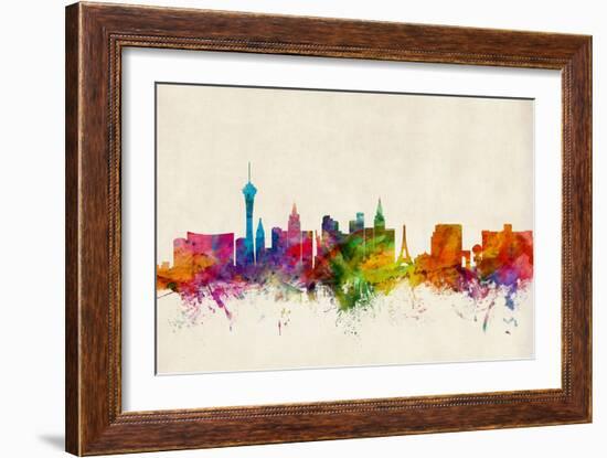 Las Vegas Nevada Skyline-Michael Tompsett-Framed Art Print