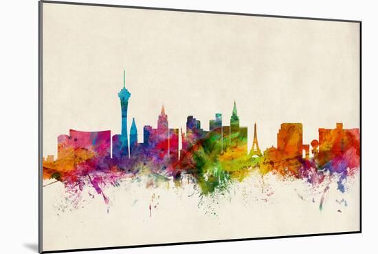 Las Vegas Nevada Skyline-Michael Tompsett-Mounted Art Print