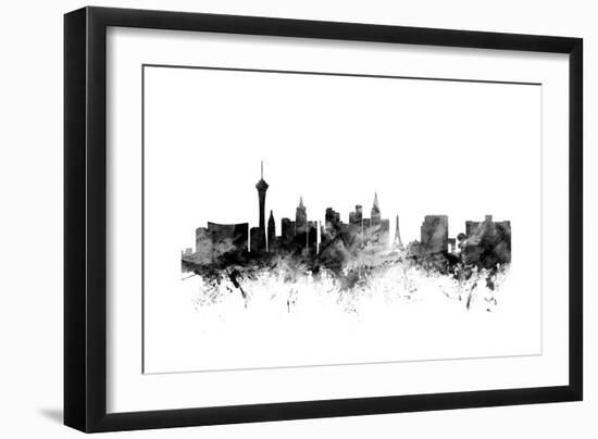 Las Vegas Nevada Skyline-Michael Tompsett-Framed Art Print