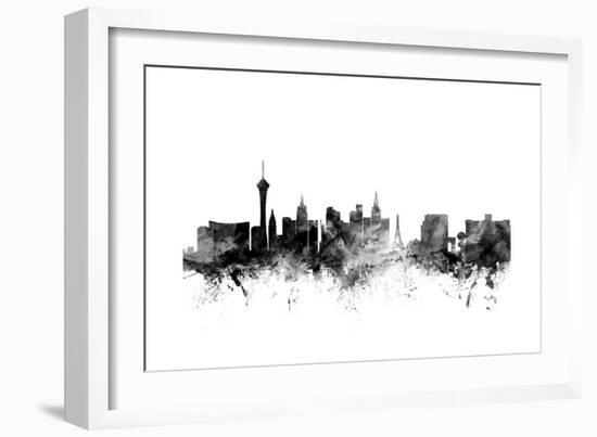 Las Vegas Nevada Skyline-Michael Tompsett-Framed Art Print