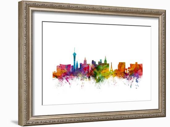 Las Vegas Nevada Skyline-Michael Tompsett-Framed Art Print