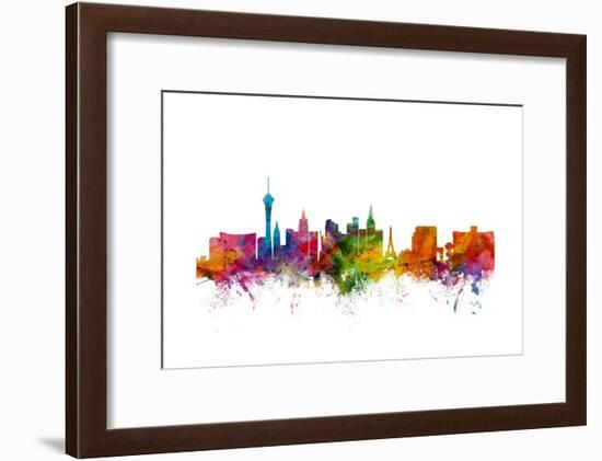 Las Vegas Nevada Skyline-Michael Tompsett-Framed Art Print