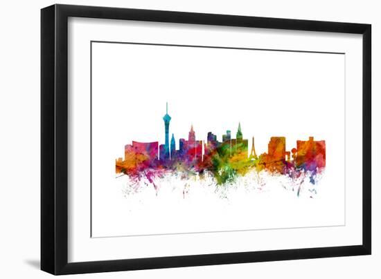 Las Vegas Nevada Skyline-Michael Tompsett-Framed Art Print