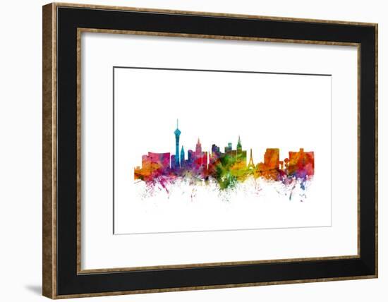 Las Vegas Nevada Skyline-Michael Tompsett-Framed Art Print