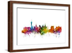 Las Vegas Nevada Skyline-Michael Tompsett-Framed Art Print